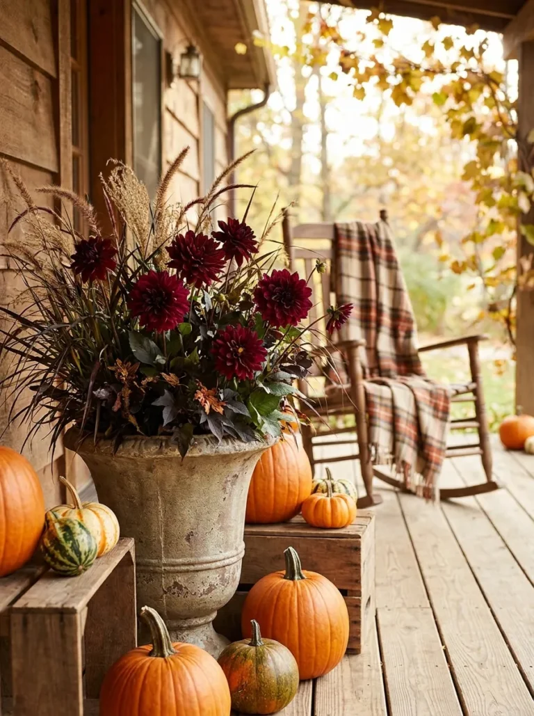 25 Autumn Flower Arrangements for a Cozy Fall Porch Display