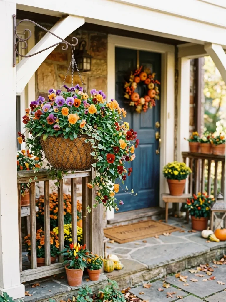 18 Fall Flower Pot Ideas for Small Front Porches That Look Amazing