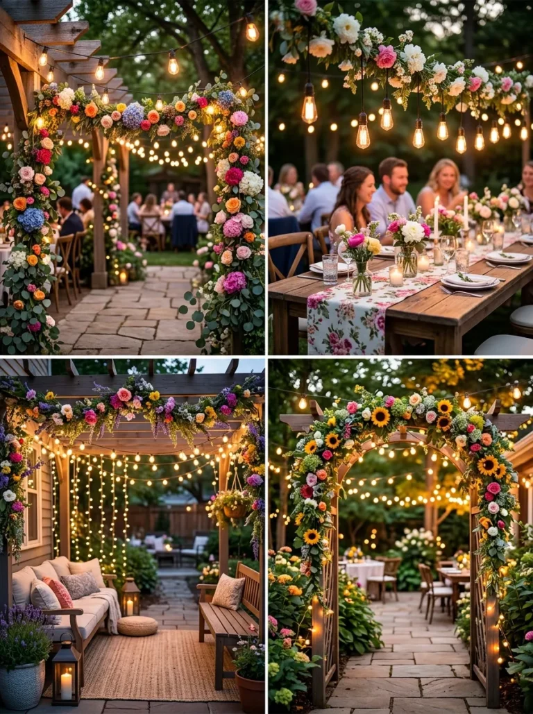 22 Summer Flower Decor Ideas for Outdoor Patio Parties